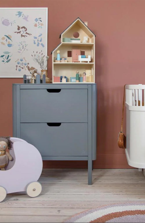 Changing Table With Drawers - Classic Grey